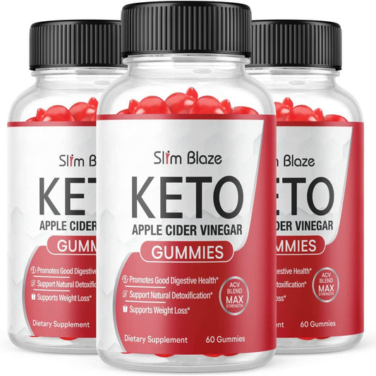 (3 Pack) Slim Blaze Keto ACV Gummies - Supplement for Weight Loss - Energy & Focus Boosting Dietary Supplements for Weight Management & Metabolism - Fat Burn - 180 Gummies - Nutricity.com.au