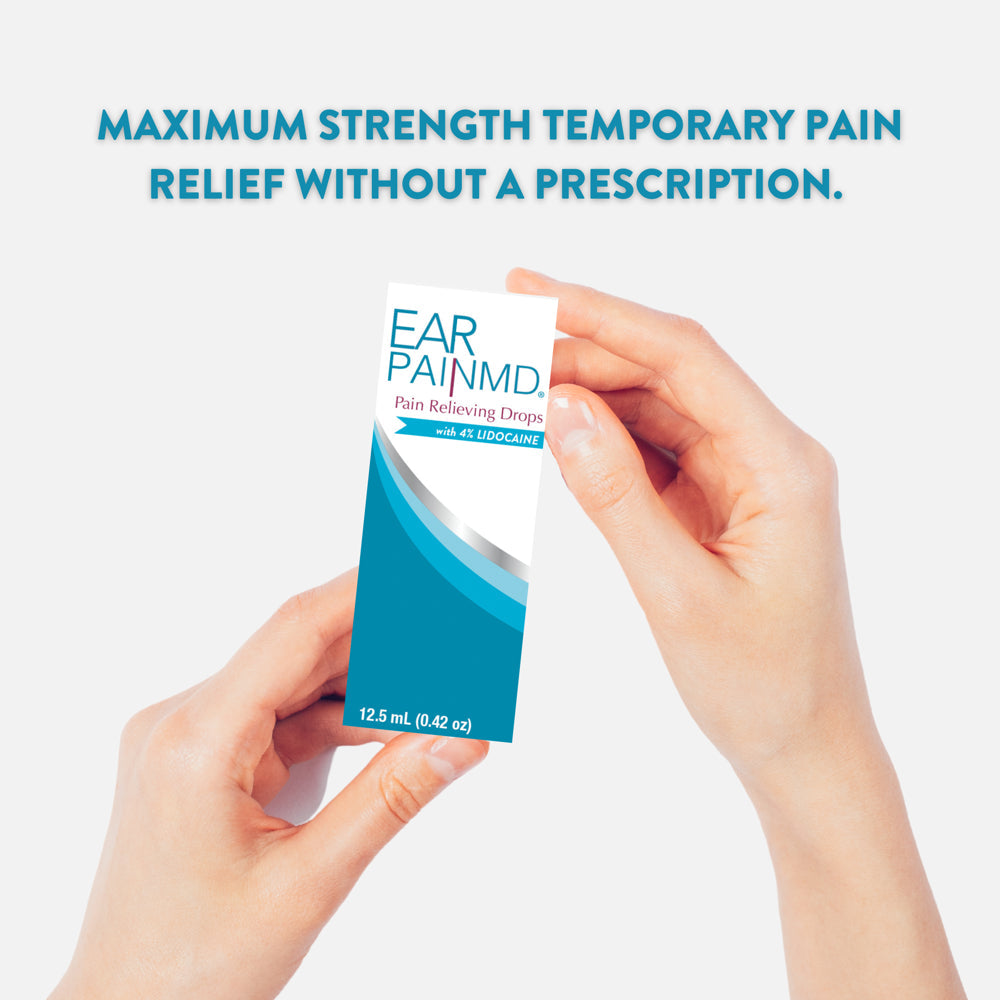 Eosera Ear Pain MD, Maximum Strength Ear Pain Relief Drops with 4% Lidocaine, .5 Fl. Oz.