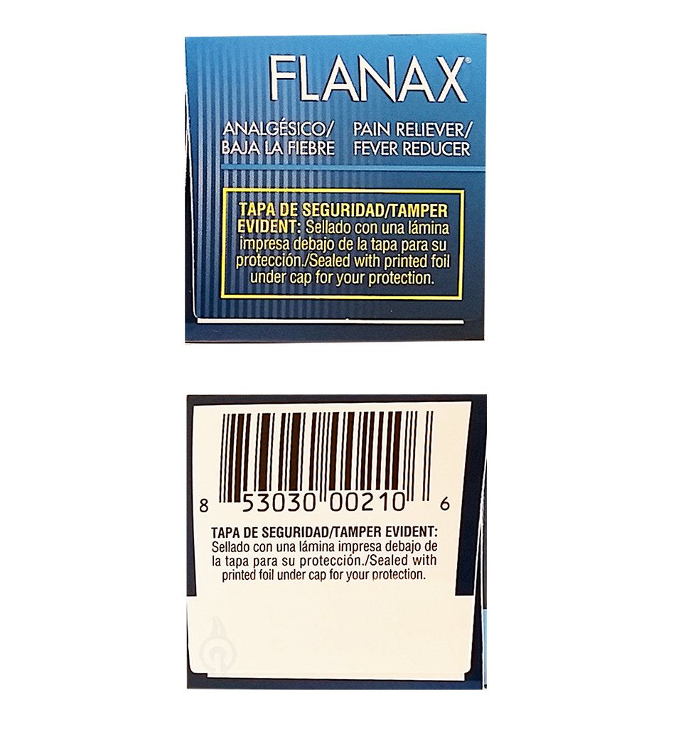 Flanax Pain Reliever/Fever Reducer Tablets - 24 Tablets