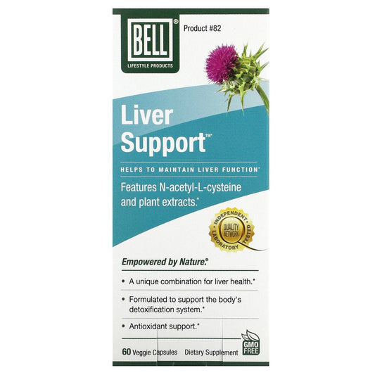 Bell Lifestyle Liver Support, 60 Veggie Capsules