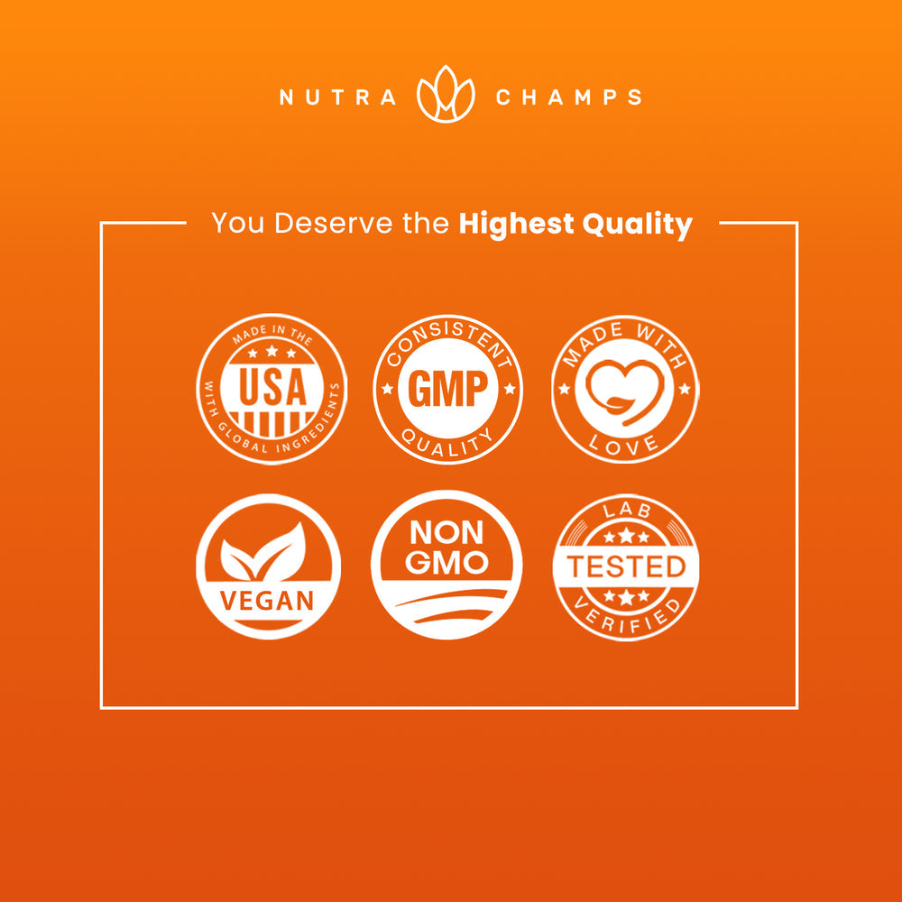 Nutrachamps Turmeric Curcumin with Bioperine 1500Mg - 180 Capsules with 95% Curcuminoids Extra Strength Supplement W Black Pepper Extract for Joint Health - Highest Potency