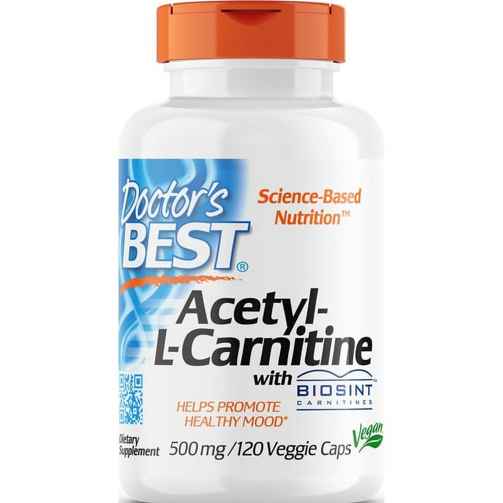 Doctor'S Best Acetyl-L-Carnitine with Biosint 500 Mg 120 Veg Caps