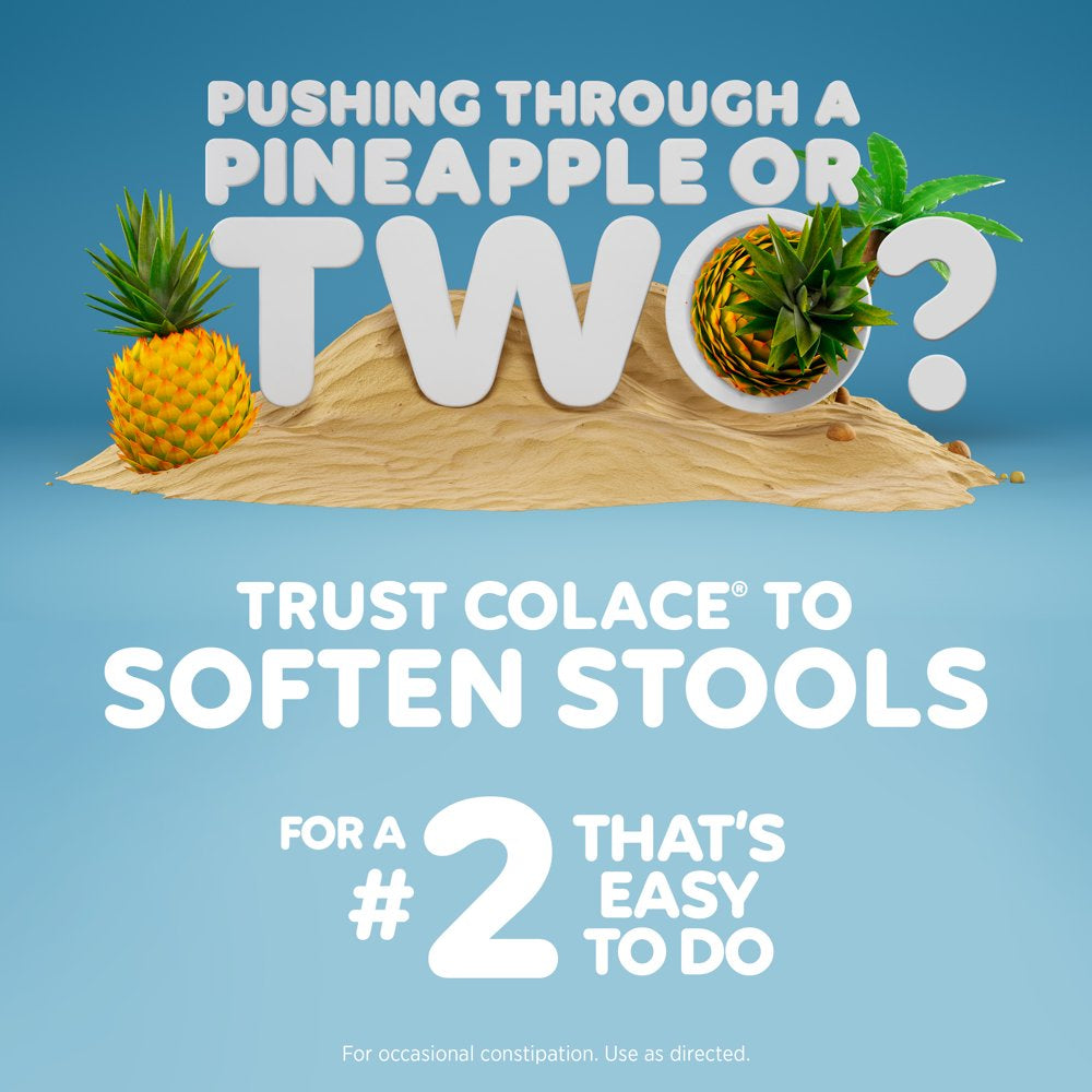 Colace® 2-IN-1 Stool Softener with Stimulant Laxative Tablets, 100Mg, 30 Count