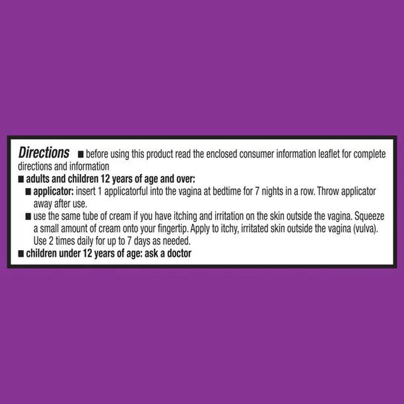 Miconazole 7-Day Vaginal Cream with Disposable Applicators - 3 Pack - 1.59Oz per Pack - plus 3 My Outlet Mall Resealable Storage Pouches