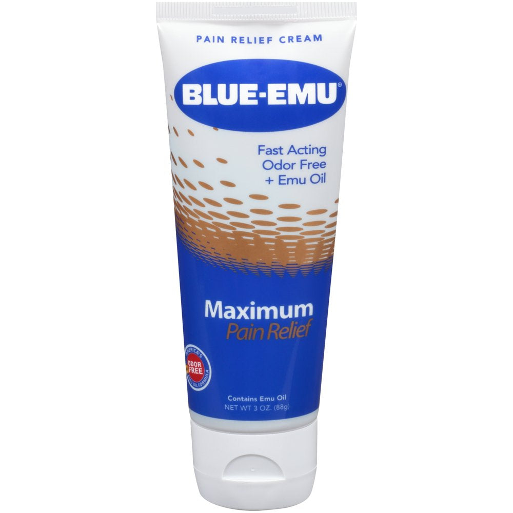 Blue-Emu Maximum Pain Relief Cream for Arthritis, Muscles, and Joints, 3 Oz