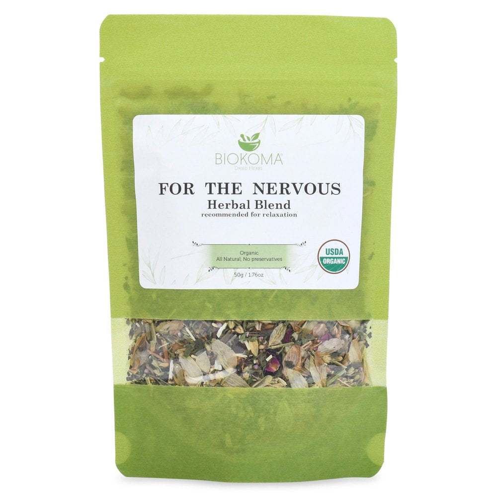 For the Nervous Organic Blend 50G 1.76Oz USDA Certified Organic