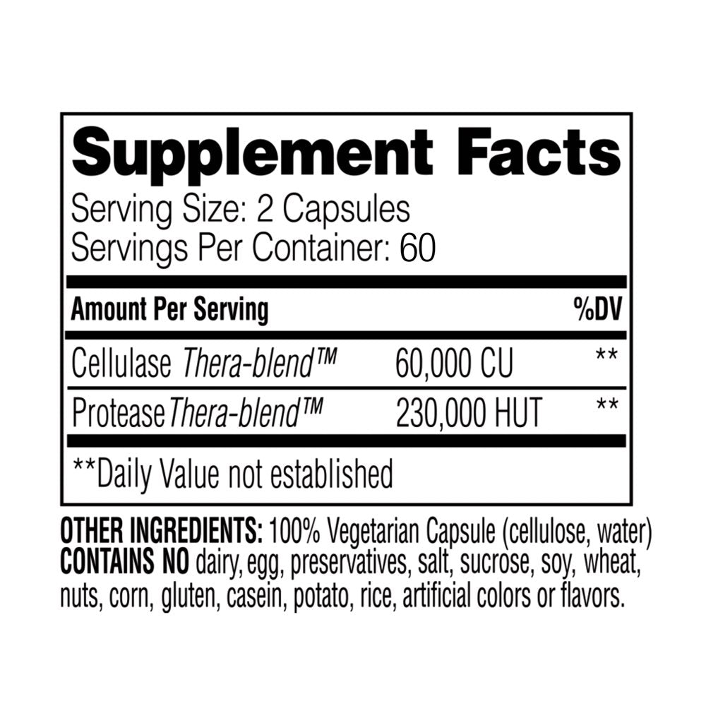 Enzymedica, Candidase, 120 Capsules, Enzyme Supplement to Support Balanced Yeast Levels and Digestive Health, Vegan, 60 Servings