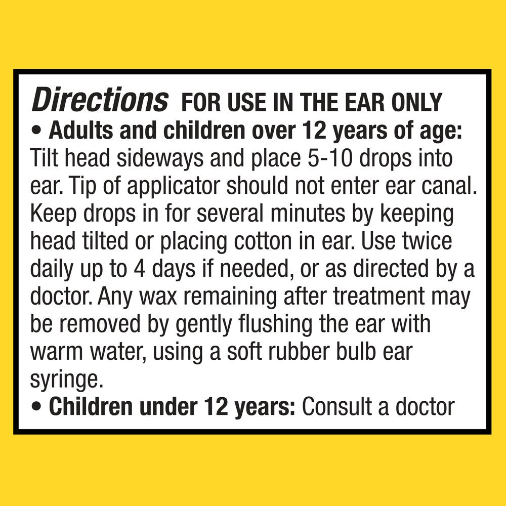 Equate Ear Drops Earwax Removal Aid, 0.5 Fl Oz