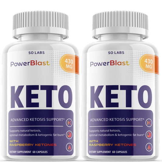 (2 Pack) Power Blast Keto - Fat Utilizing Weight Loss Formula - Natural Ketosis, Optimal Metabolism & Ketogenic Fat Burn - Weight Management Dietary Supplement Pills - 120 Capsules - Nutricity.com.au
