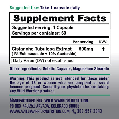 Cistanche Tubulosa Capsules (10:1 Extract)