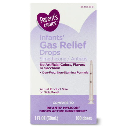 Parent'S Choice Infants' Gas Relief Simethicone Drops, 20Mg, 1 Fl. Oz.