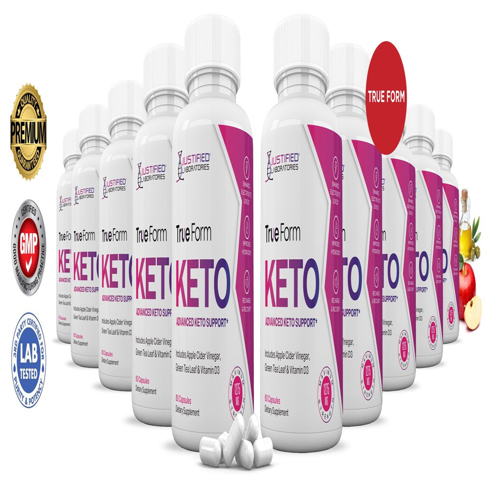 (10 Pack) True Form Keto ACV Pills 1275Mg Alternative to Gummies Dietary Supplement 600 Capsules - Nutricity.com.au