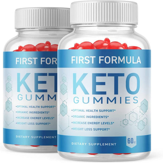(2 Pack) First Formula Keto ACV Gummies - Supplement for Weight Loss - Energy & Focus Boosting Dietary Supplements for Weight Management & Metabolism - Fat Burn - 120 Gummies - Nutricity.com.au