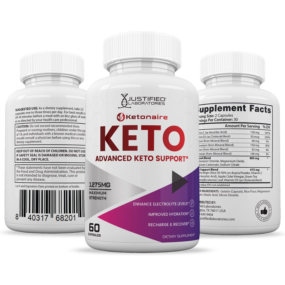 (10 Pack) Ketonaire Keto ACV Pills 1275Mg Alternative to Gummies Dietary Supplement 600 Capsules - Nutricity.com.au