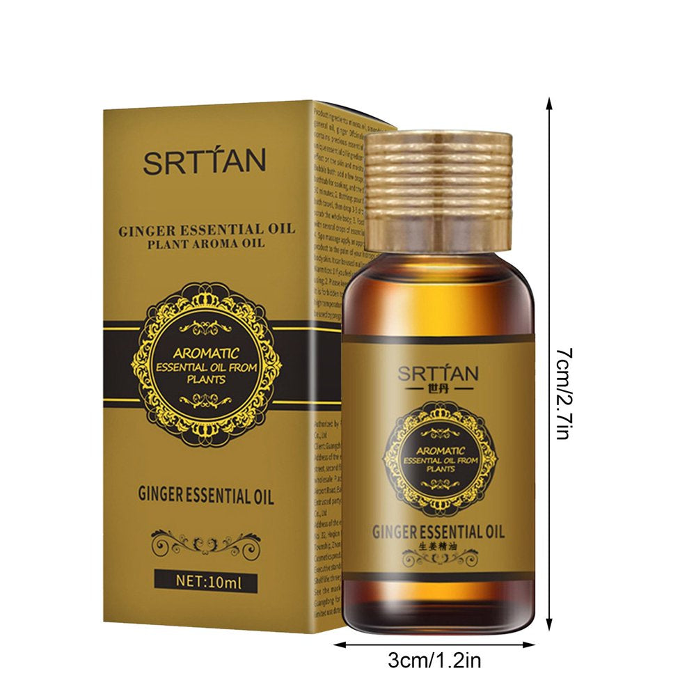 Dealovy Slimming Ginger Oil Belly Ginger Oil Ginger Oil Belly Button Slimming Stomach Massage Oil -Cellulite Massage Oil Ginger Massage Oil 10Ml