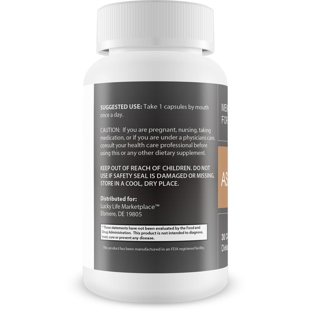 Asusto Memory Supplement for Brain - Improved Capsule Formula - Natural Brain, Memory, & Focus Support - Brain Support - Brain Supplement - Nootropic - Natural Asusto Sandalwood Improved Formula