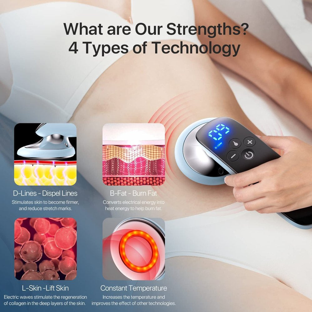 Cellulite Massager,Body Sculpting Massager,Professional Body Sculpting Machine for Belly, Waist, Arm, Leg, Butt