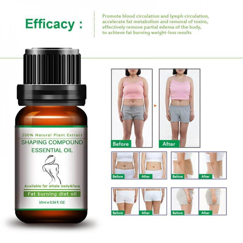 Body Slimming & Firming Essential Oil Fat Burning Potent Effect Diet Lose Weight Thin Leg Waist Fat Burner Weight Loss Hot