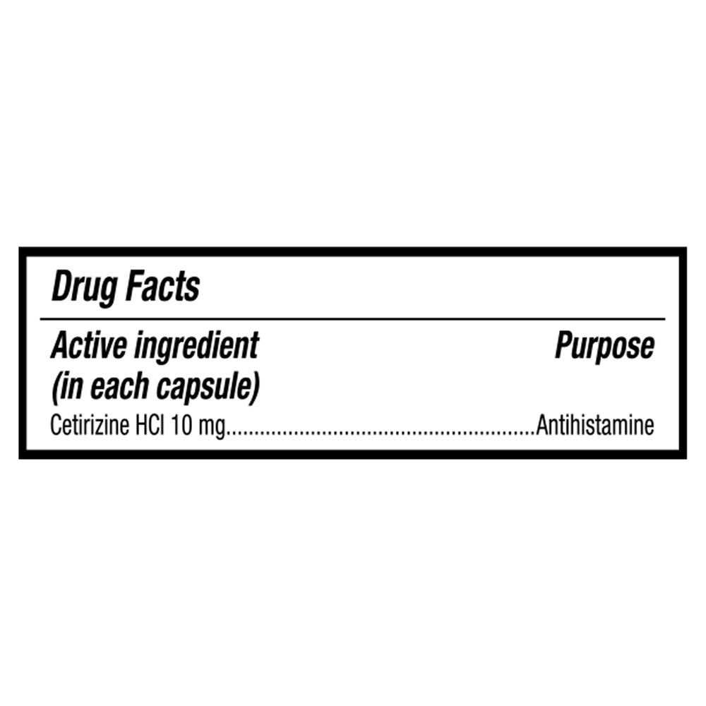 Equate Allergy Relief Cetirizine Hcl Softgels, 25 Count
