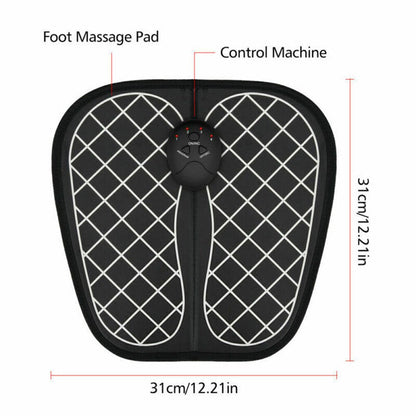 Electric Foot Massager Machine, Portable Chargeable Foot Circulation Massager, Automatic Massage, 6 Modes, for Circulation Relaxing Fibromyalgia Painful Diabetic Neuropathy