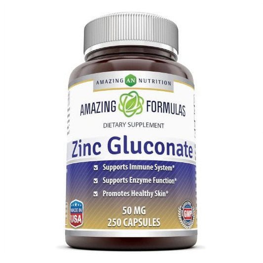 Amazing Formulas Zinc Gluconate - 50 Mg, 250 Tablets