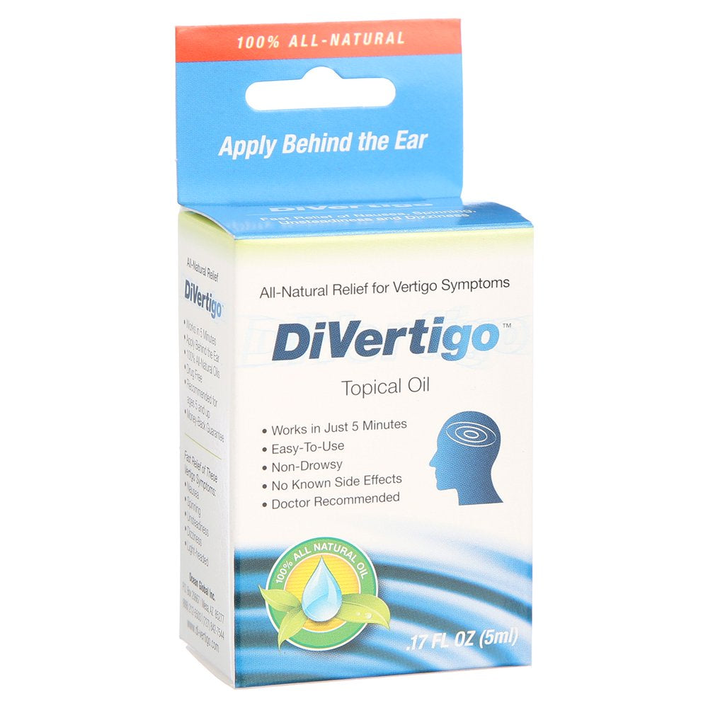 Divertigo Natural Vertigo Relief Liquid Drops, 40 Applications - 5 Ml