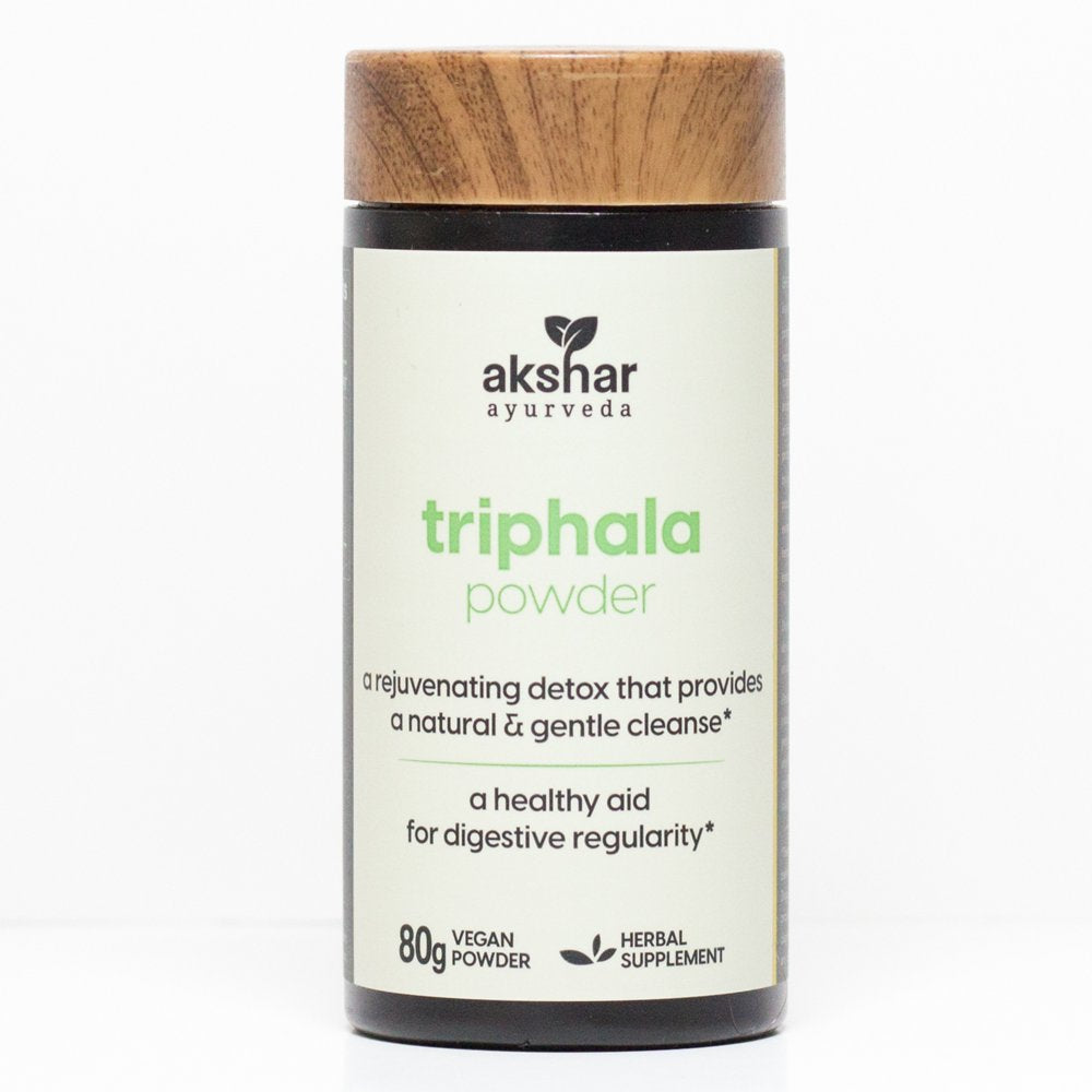 AKSHAR AYURVEDA Triphala Powder Colon Cleanse & Digestive Supplement, 80 G