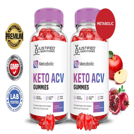 (2 Pack) Metabolic Keto ACV Gummies 1000MG Dietary Supplement 120 Gummys - Nutricity.com.au