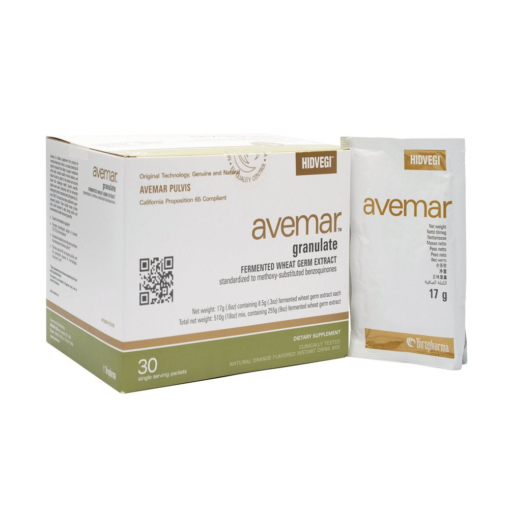 Avemar AWGE Fermented Wheat Germ Extract 30 Packets 510 G (18 Oz)