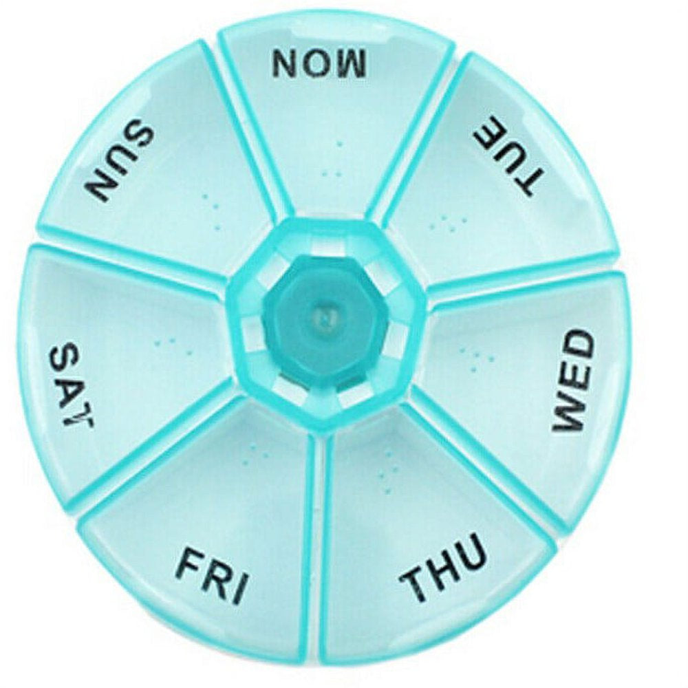 Dependable Industries Inc. Essentials 7 Day Pill Box Medicine Organizer Daily Weekly Medication Holder Travel