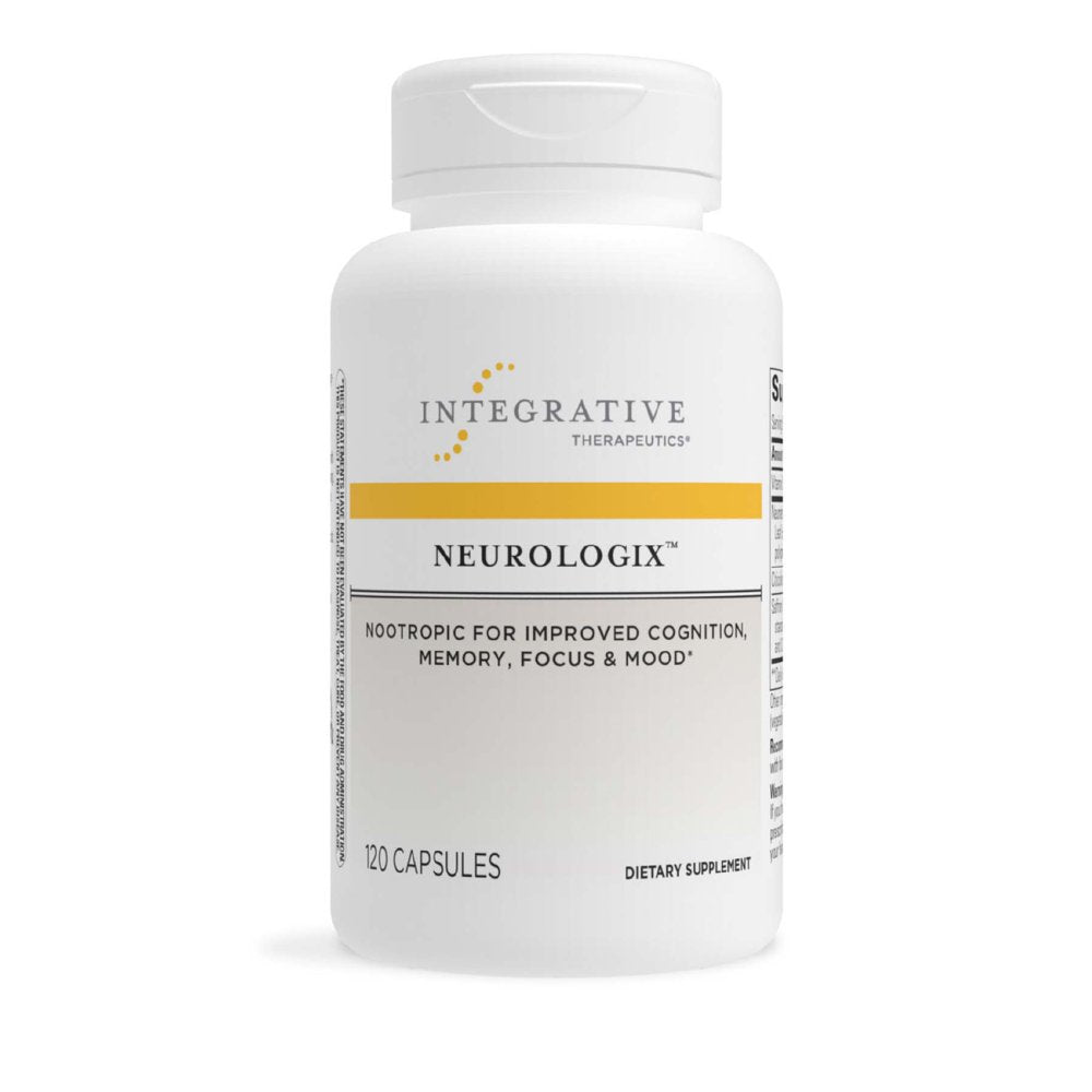 Integrative Therapeutics – Neurologix – Nootropic* – Supports Concentration, Focus, Cognitive Function* - Non-Stimulant with Neumentix Spearmint Extract, Citicoline, Saffron, B6-120 Capsules