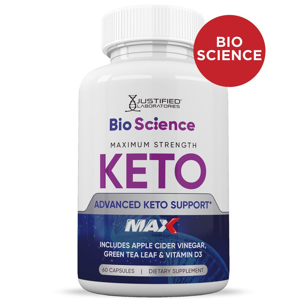 Bio Science Keto ACV MAX Pills 1675Mg Dietary Supplement 60 Capsules