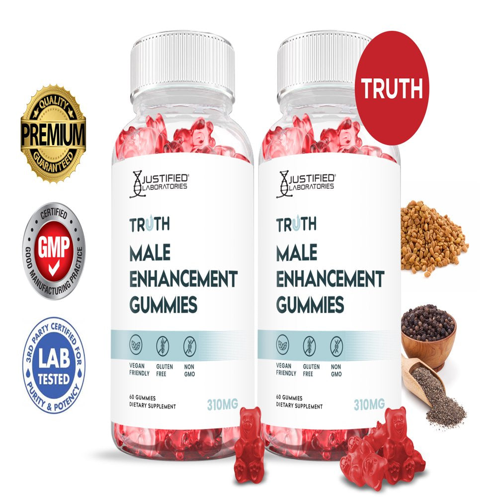 (2 Pack) Truth Male Enhancement Gummies 310MG 120 Gummys - Nutricity.com.au
