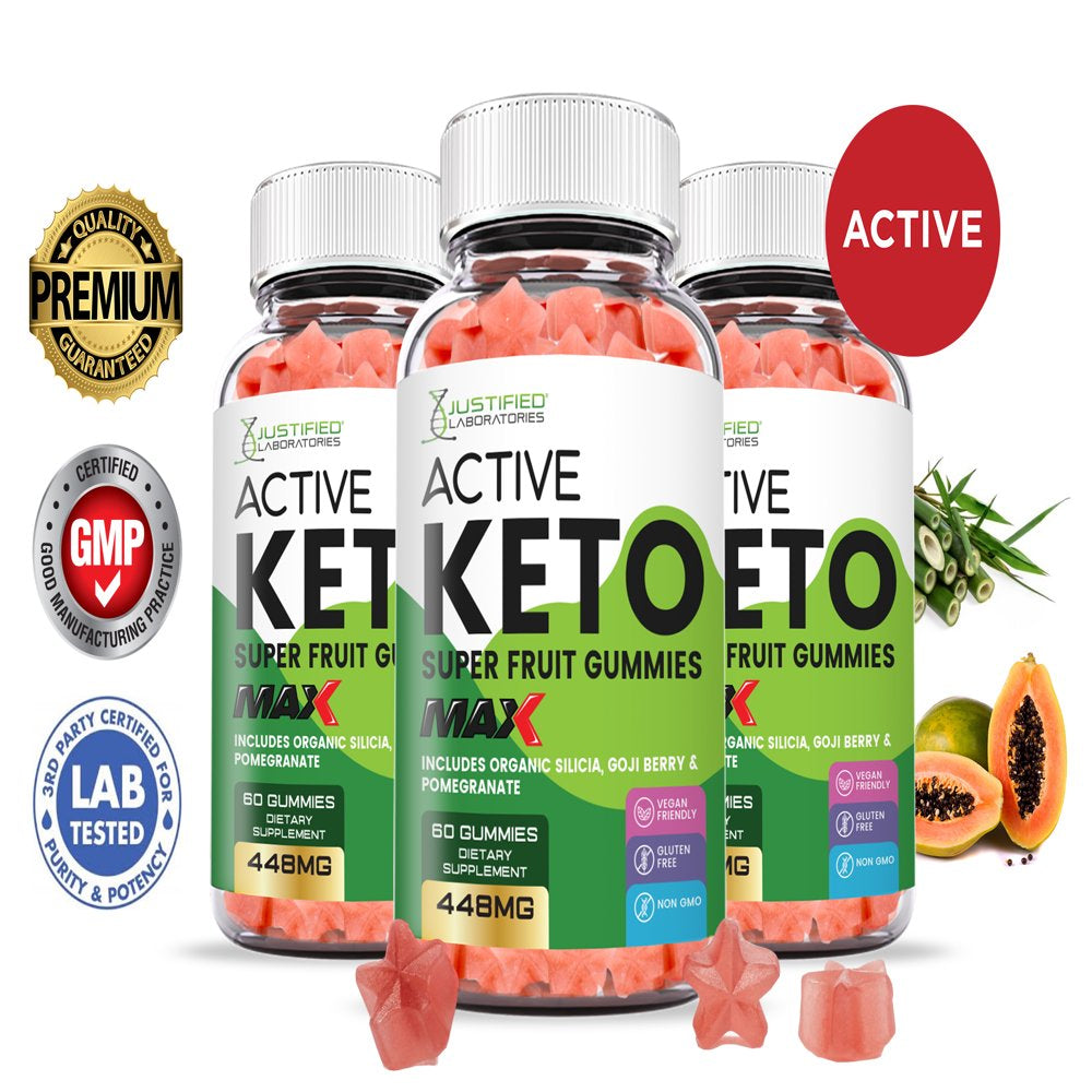 (3 Pack) Active Keto Max Gummies Dietary Supplement 180 Gummys - Nutricity.com.au