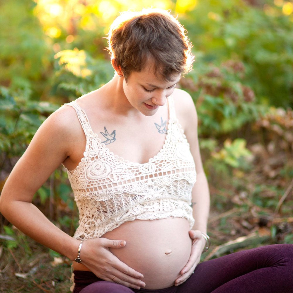 Badger Pregnant Belly Oil W/ Rose & Vanilla 4 Fl. Oz Glass Bottle