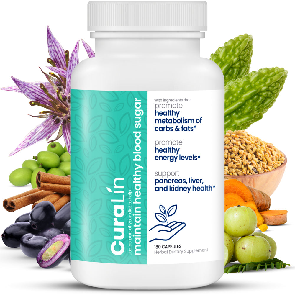 Curalin Glucose Supplements, 1 Capsule, 180 Count