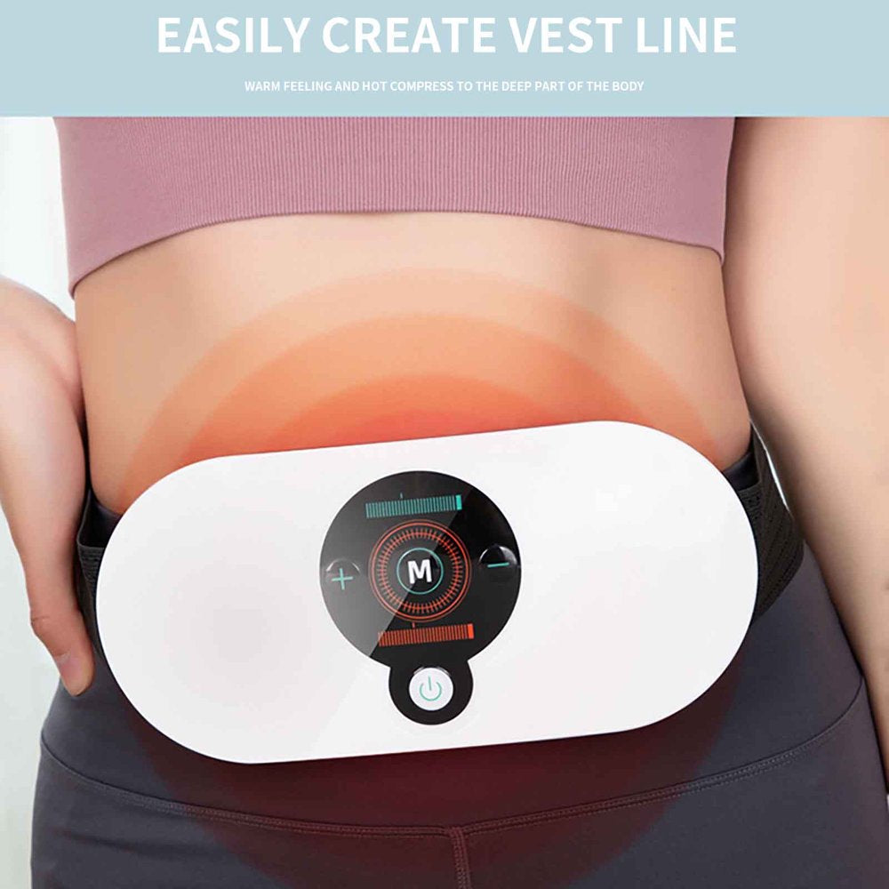 Chamoist Massager,Waist Massager Smart Abdominal Vibration Weight Loss Belt Massager Electrotherapy Thin Waist and Abdominal Massager