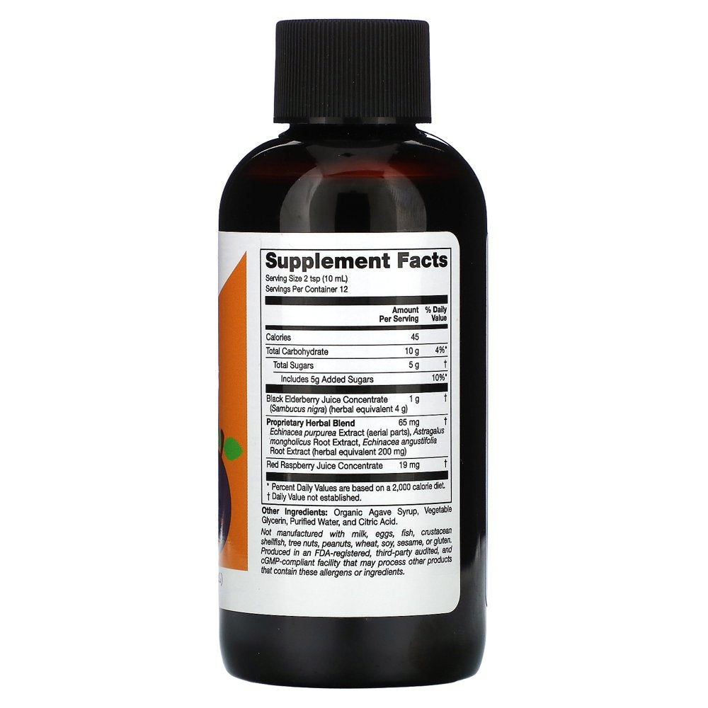 California Gold Nutrition Children Sambucus Elderberry Syrup, 4 Fl Oz (120 Ml)