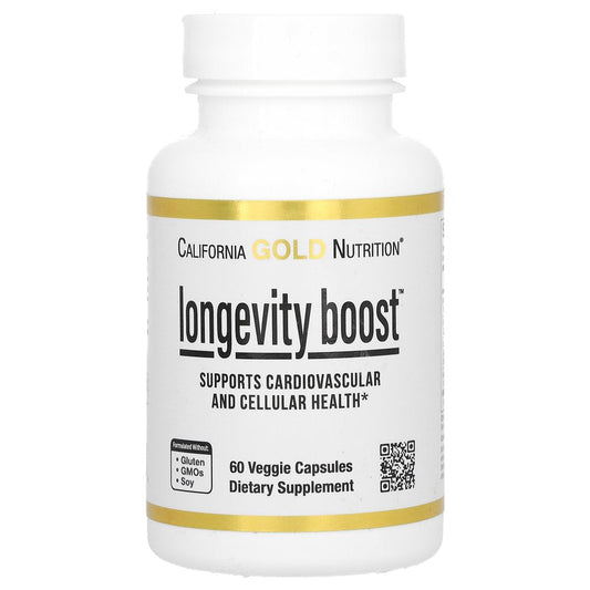 California Gold Nutrition Life Boost, 60 Veggie Capsules