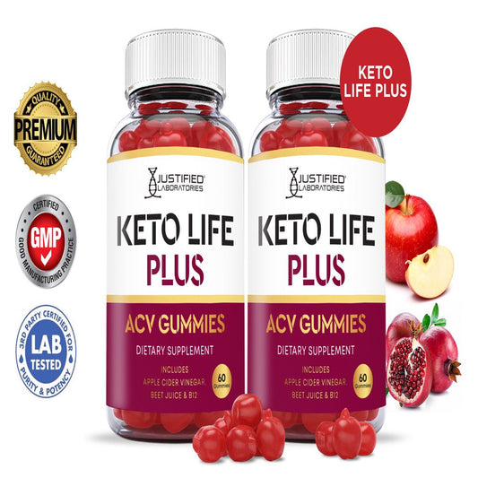 (2 Pack) Keto Life plus ACV Gummies 1000MG Dietary Supplement 120 Gummys - Nutricity.com.au