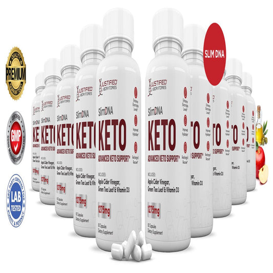 (10 Pack) Slim DNA Keto ACV Pills 1275Mg Alternative to Gummies Dietary Supplement 600 Capsules - Nutricity.com.au