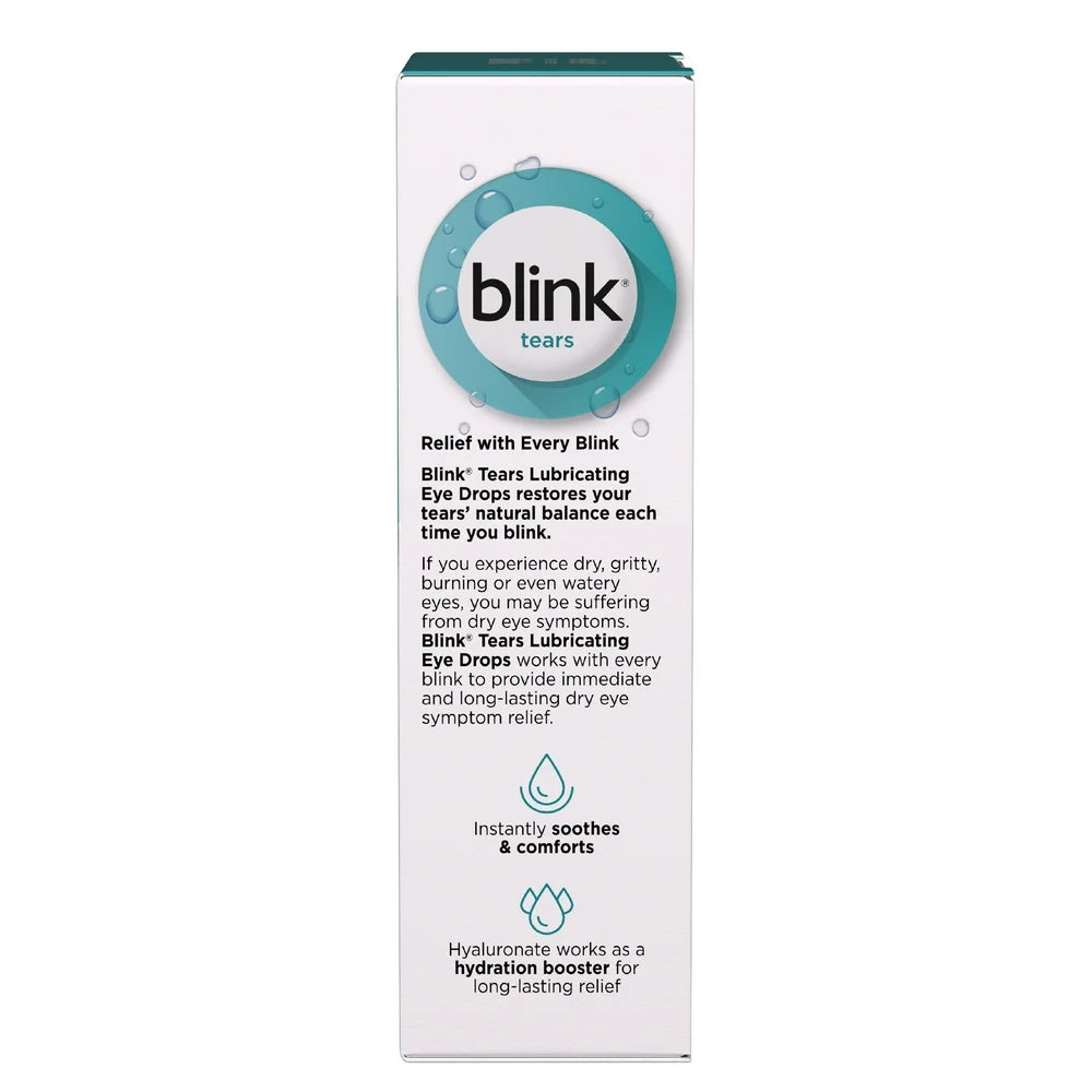 Blink Tears Eye Drops, from Bausch + Lomb, 0.5 Fl Oz