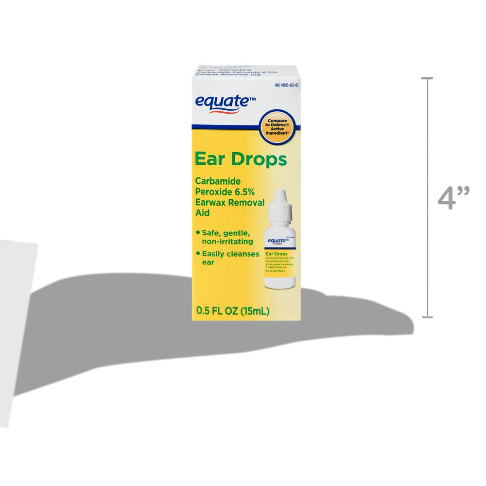 Equate Ear Drops Earwax Removal Aid, 0.5 Fl Oz