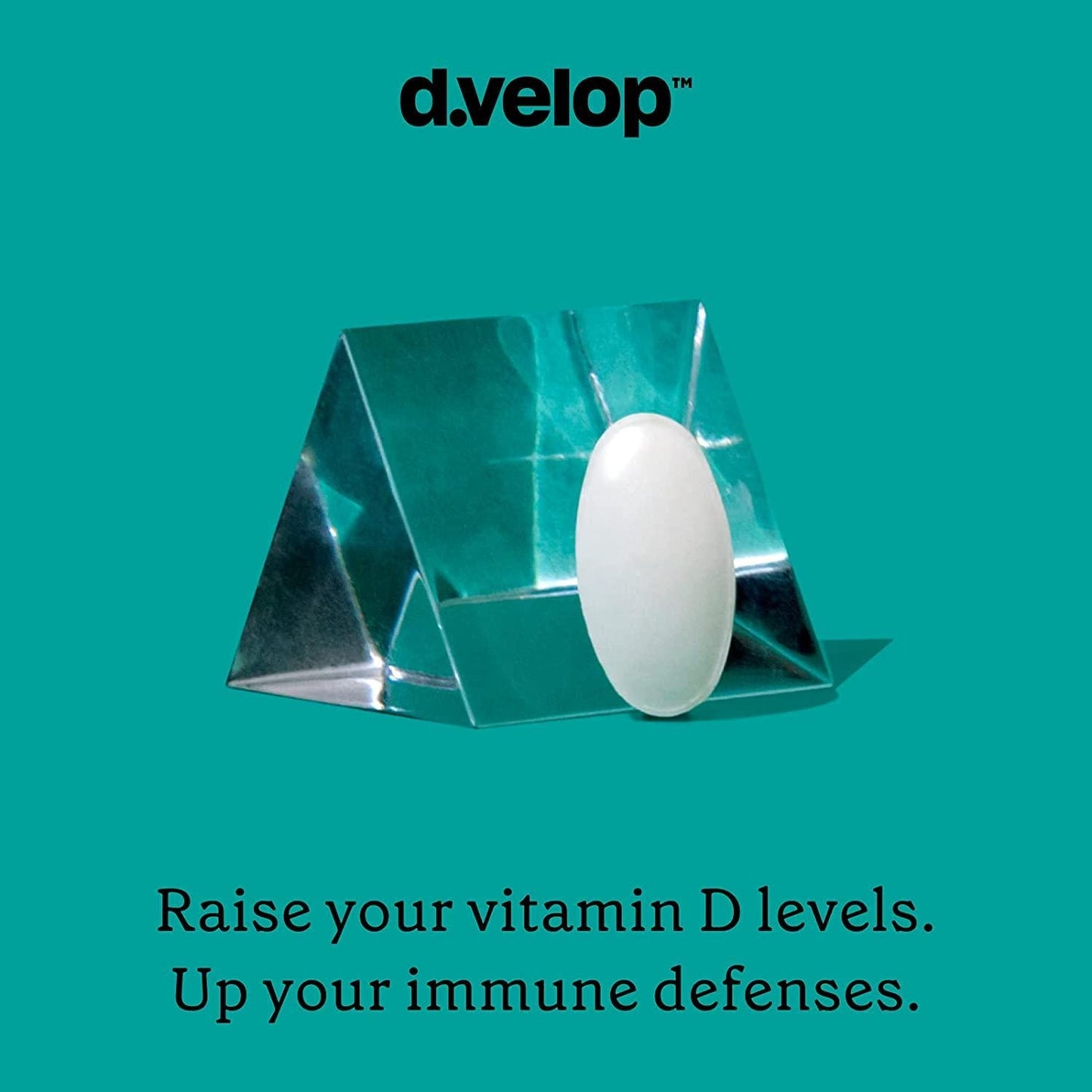 d.velop Vitamin D ImmunityPlus – 30 Tablets, 20 mcg (2400 IU) – Vitamin D Supplement w/ Zinc and Vitamin C - Immune Support – 3X Faster and More Effective† – Clinically Tested - Zinc and Vitamin D