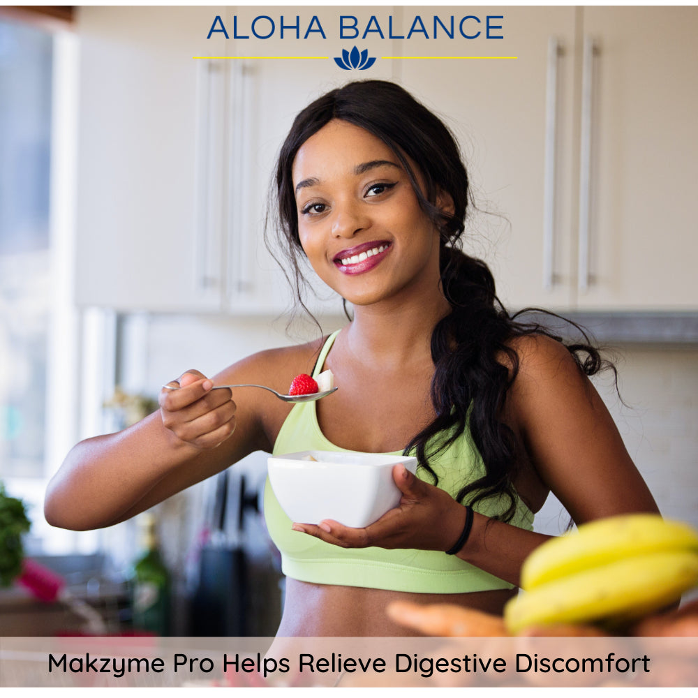 Digestive Enzyme - Makzyme-Pro & Enzyme Blend for Digestive Aid by Aloha Balance