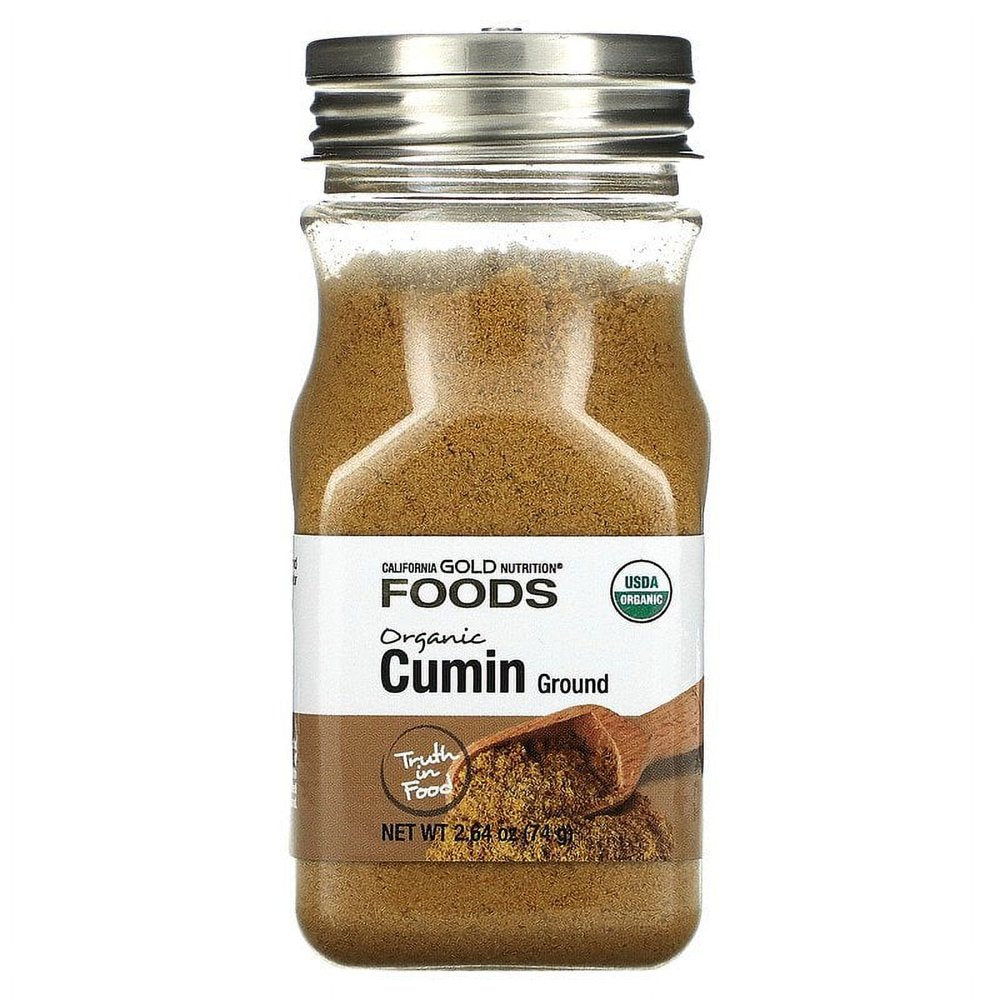 California Gold Nutrition, FOODS - Organic Cumin, 2.64 Oz