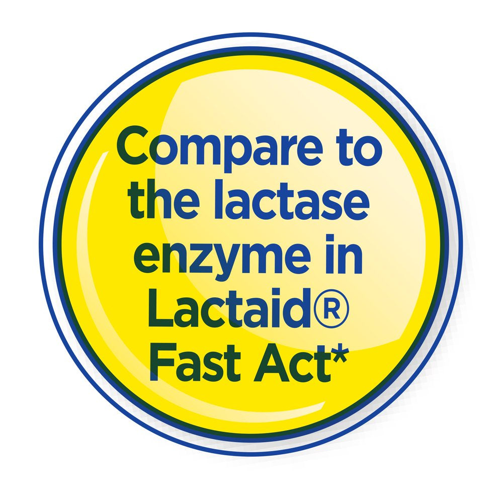 Equate Fast Acting Dairy Digestive Dietary Supplements, 60 Count