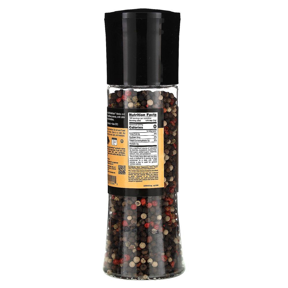 California Gold Nutrition FOODS - Rainbow Peppercorn Grinder, 5.82 Oz (165 G)
