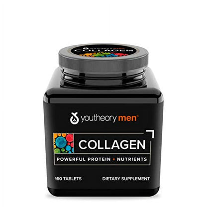 Youtheory Men Collagen Dietary Supplement, 160 Count