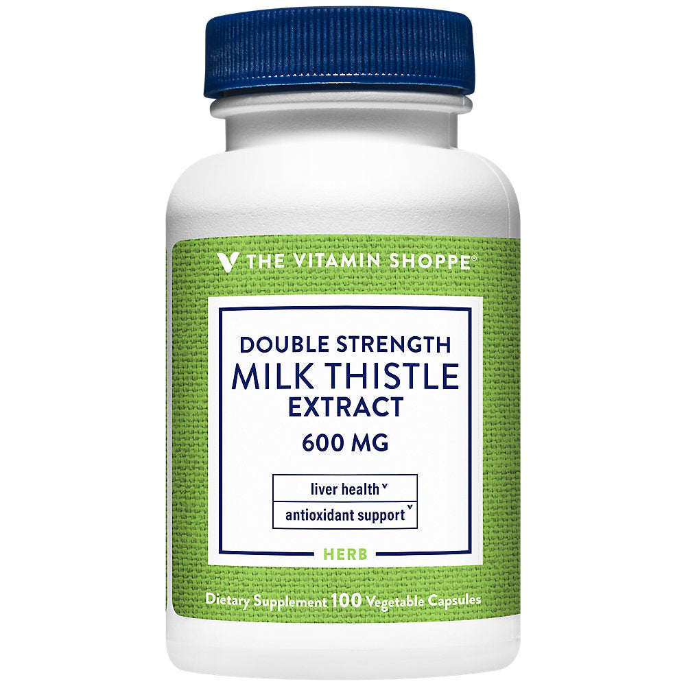 Double Strength Milk Thistle Extract ? Liver Health ? 600 MG (Vegetable 100 Capsules)